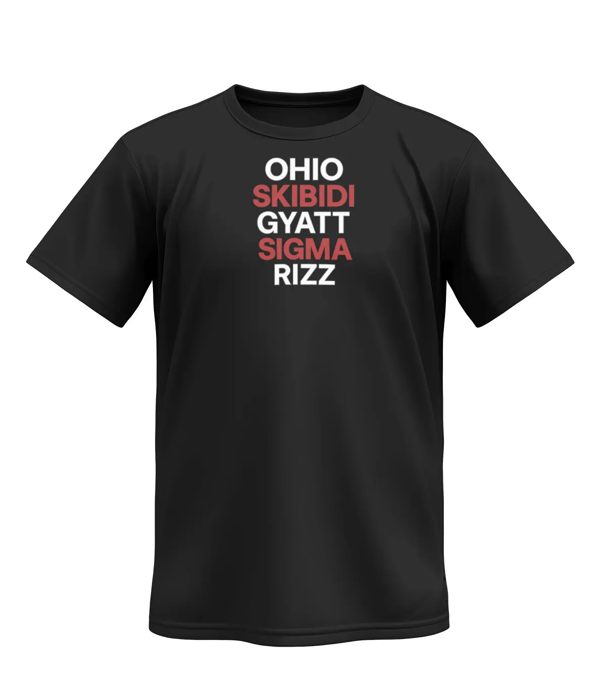 Tričko Ohio Skibidi Gyatt Sigma Rizz