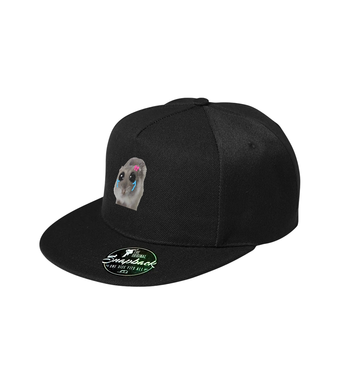 Snapback Sad Hamster Girl